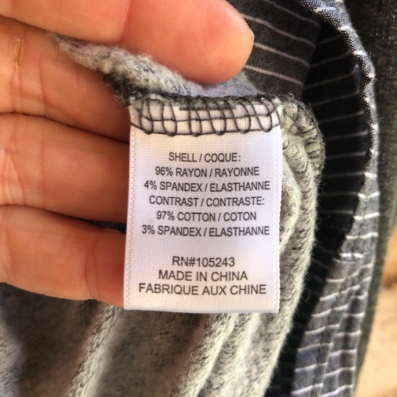 Bobeau Dark Grey Sweatshirt Top Large - Picture 8 of 10